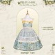 Mademoiselle Pearl Four Leaf Clover and Lime Blouse Apron Overdress JSK and Ops(Reservation/2 Colours/Full Payment Without Shipping)